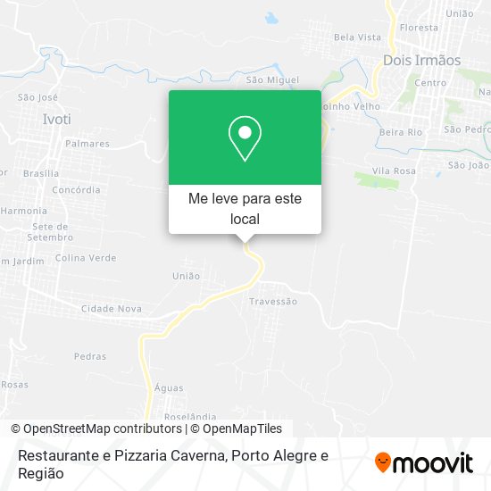 Restaurante e Pizzaria Caverna mapa