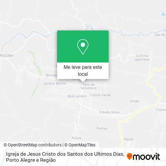 Igreja de Jesus Cristo dos Santos dos Ultimos Dias mapa