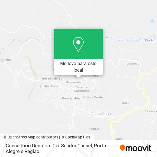 Consultório Dentário Dra. Sandra Cassel mapa