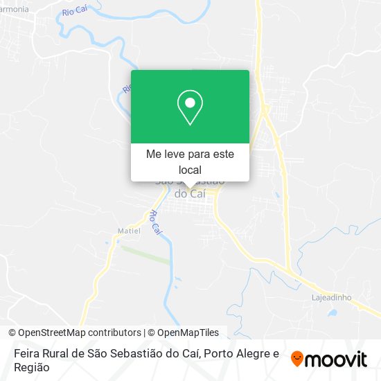 Feira Rural de São Sebastião do Caí mapa