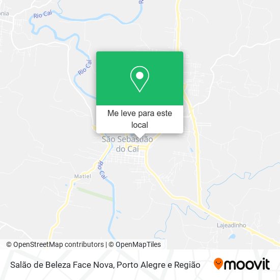 Salão de Beleza Face Nova mapa