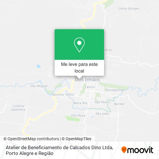 Atelier de Beneficiamento de Calcados Dino Ltda mapa