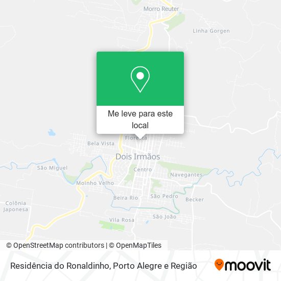 Residência do Ronaldinho mapa