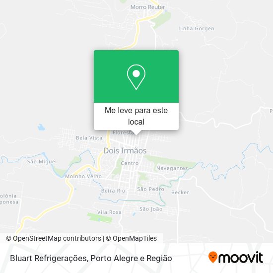 Bluart Refrigerações mapa