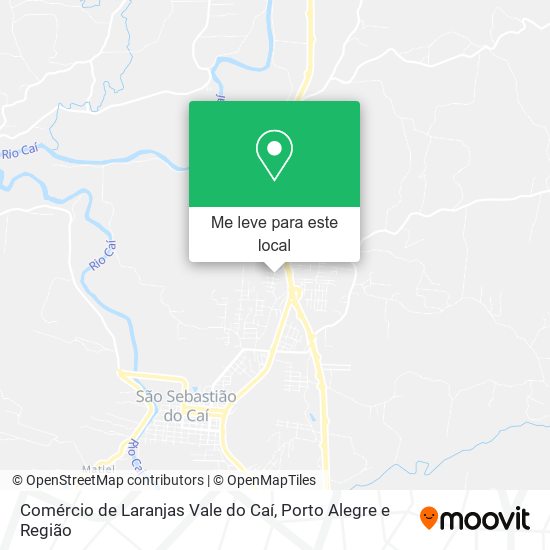 Comércio de Laranjas Vale do Caí mapa