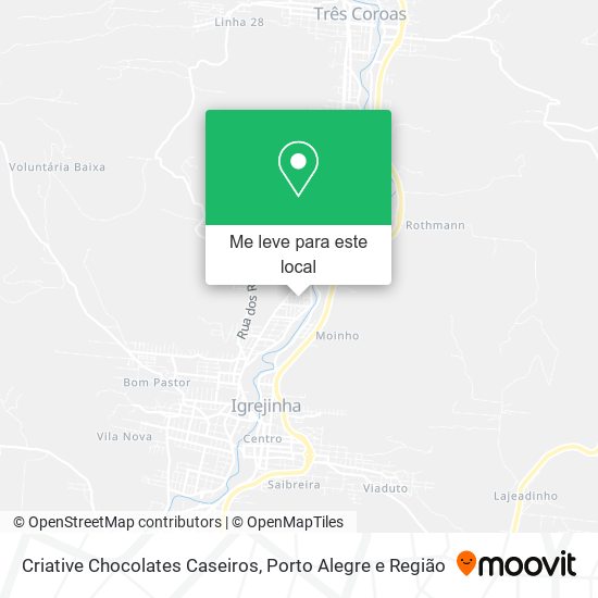 Criative Chocolates Caseiros mapa