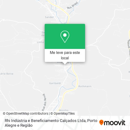 Rhi Indústria e Beneficiamento Calçados Ltda mapa