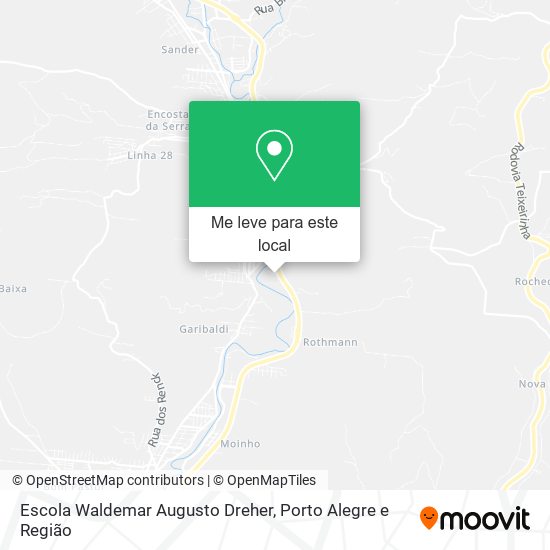 Escola Waldemar Augusto Dreher mapa