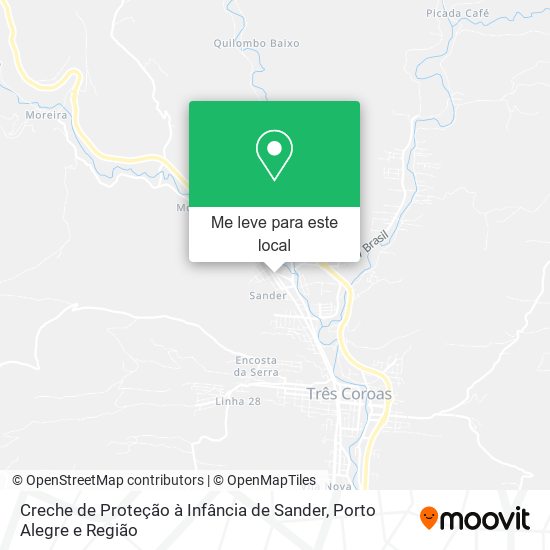 Creche de Proteção à Infância de Sander mapa