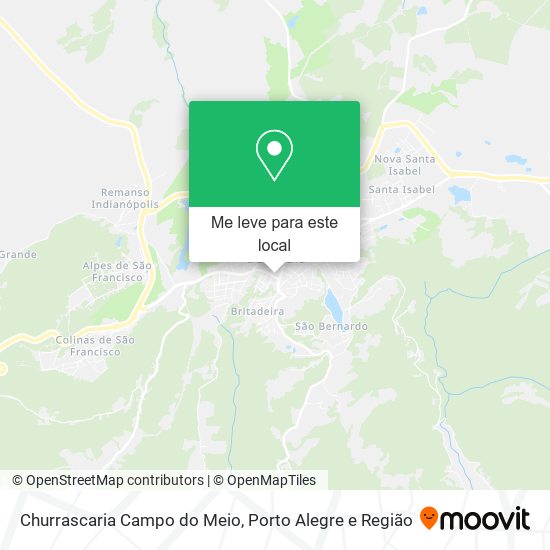 Churrascaria Campo do Meio mapa