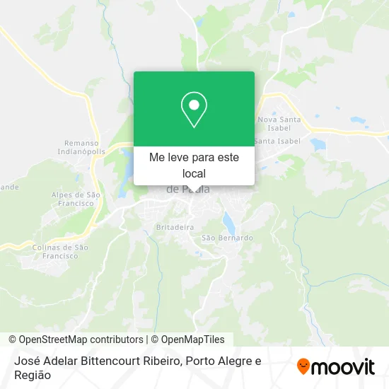 José Adelar Bittencourt Ribeiro mapa