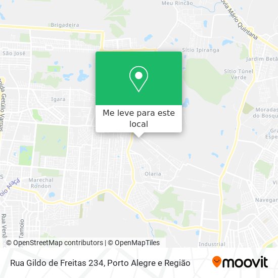 Rua Gildo de Freitas 234 mapa