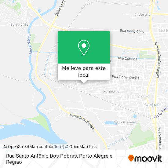 Rua Santo Antônio Dos Pobres mapa