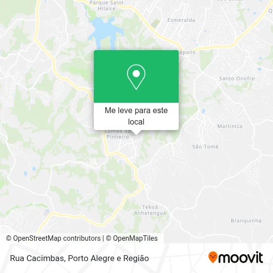 Rua Cacimbas mapa