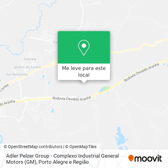Adler Pelzer Group - Complexo Industrial General Motors (GM) mapa
