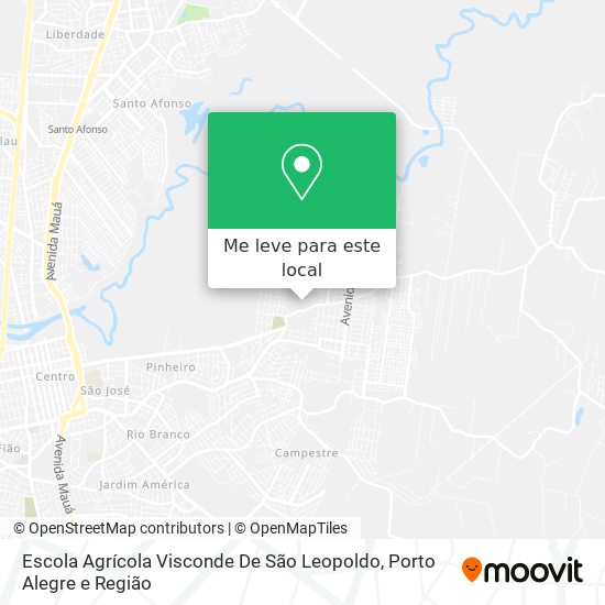 Escola Agrícola Visconde De São Leopoldo mapa