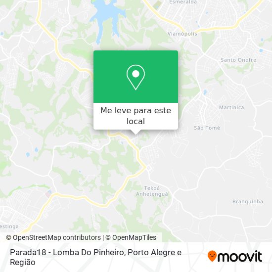 Parada18 - Lomba Do Pinheiro mapa