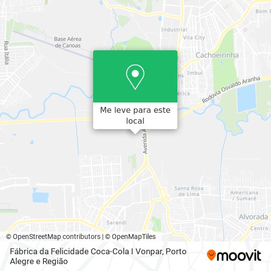 Fábrica da Felicidade Coca-Cola I Vonpar mapa