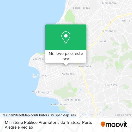 Ministério Público Promotoria da Tristeza mapa