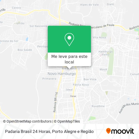 Padaria Brasil 24 Horas mapa