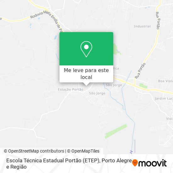 Escola Técnica Estadual Portão (ETEP) mapa
