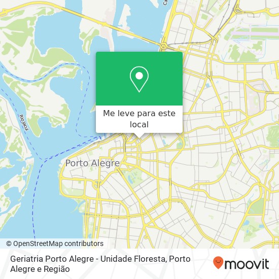 Geriatria Porto Alegre - Unidade Floresta mapa