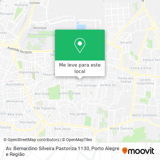 Av. Bernardino Silveira Pastoriza 1130 mapa
