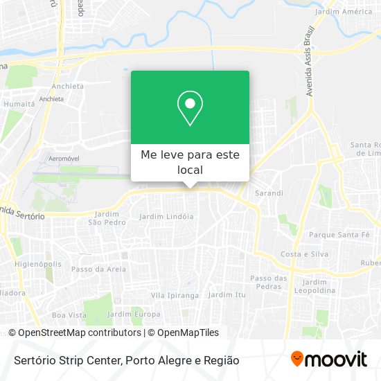 Sertório Strip Center mapa