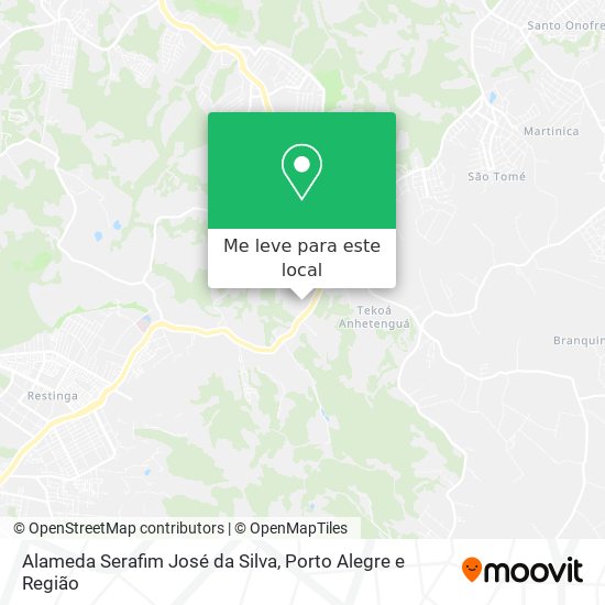 Alameda Serafim José da Silva mapa