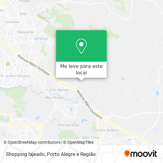 Shopping lajeado mapa