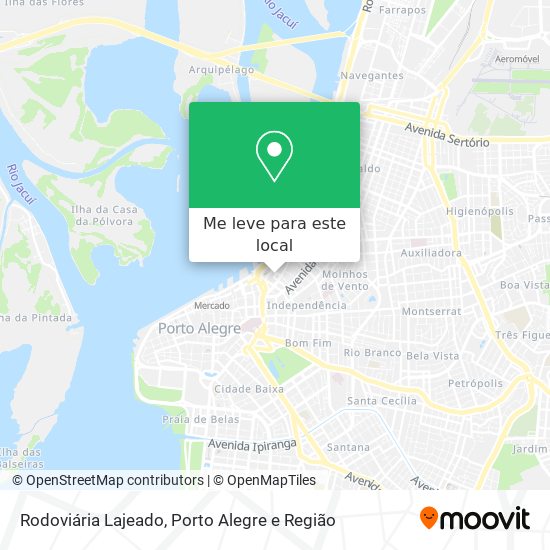 Rodoviária Lajeado mapa