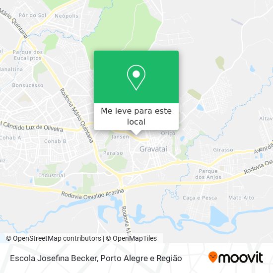 Escola Josefina Becker mapa