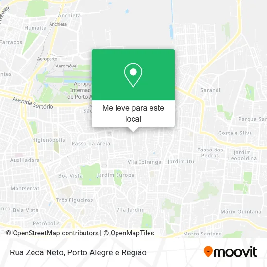 Rua Zeca Neto mapa