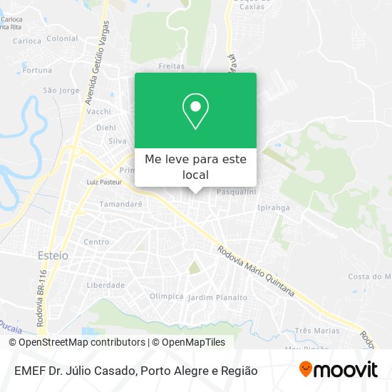 EMEF Dr. Júlio Casado mapa