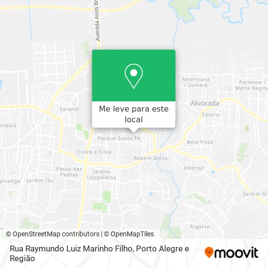Rua Raymundo Luiz Marinho Filho mapa