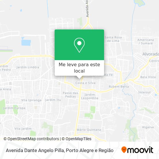 Avenida Dante Angelo Pilla mapa