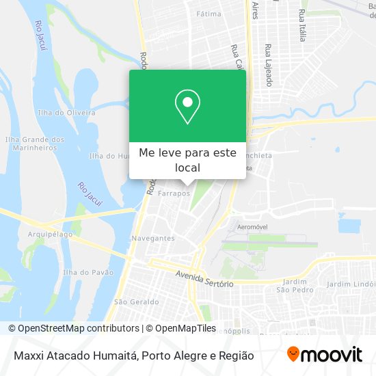 Maxxi Atacado Humaitá mapa