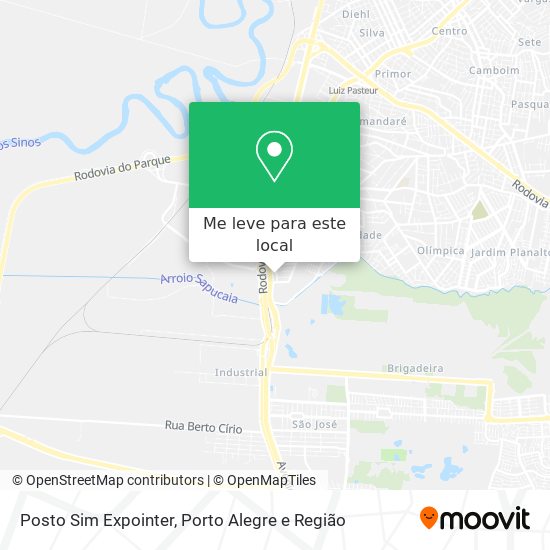 Posto Sim Expointer mapa