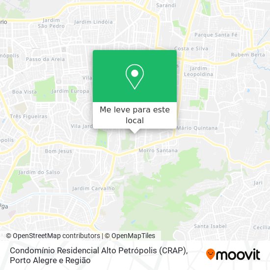 Condomínio Residencial Alto Petrópolis (CRAP) mapa