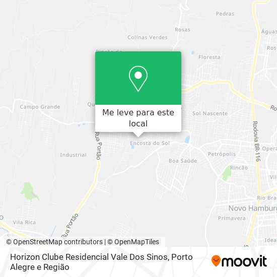 Horizon Clube Residencial Vale Dos Sinos mapa