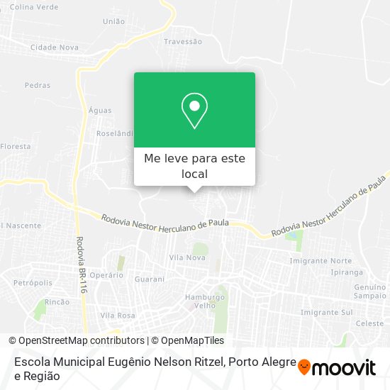 Escola Municipal Eugênio Nelson Ritzel mapa