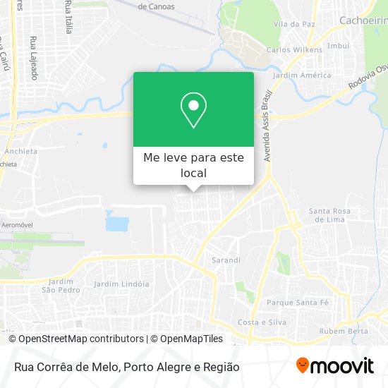 Rua Corrêa de Melo mapa