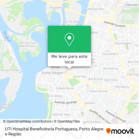 UTI Hospital Beneficência Portuguesa mapa