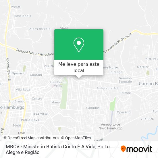 MBCV - Ministerio Batista Cristo É A Vida mapa