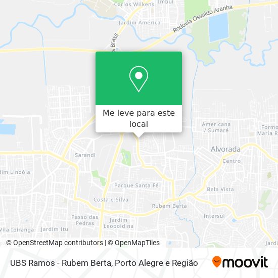 UBS Ramos - Rubem Berta mapa