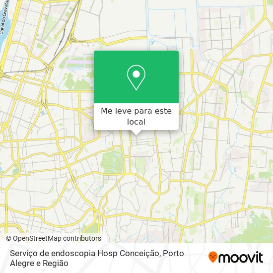 Serviço de endoscopia Hosp Conceição mapa