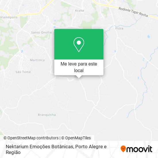 Nektarium Emoções Botânicas mapa