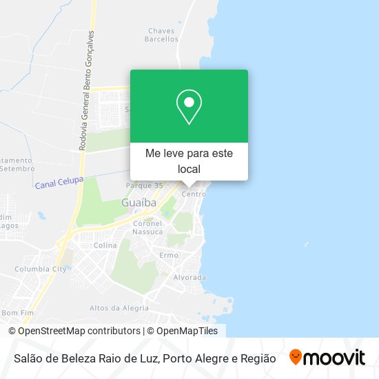 Salão de Beleza Raio de Luz mapa