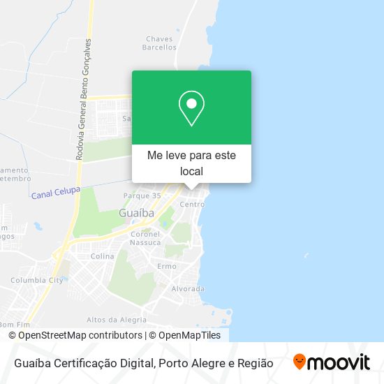 Guaíba Certificação Digital mapa