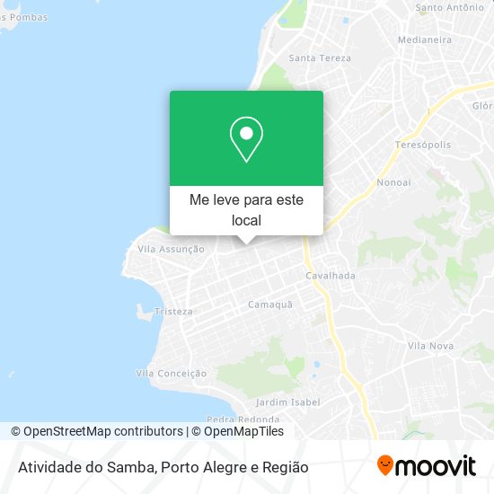 Atividade do Samba mapa